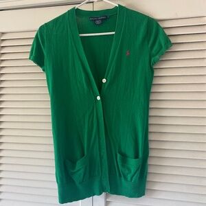Ralph Lauren Green Short Sleeve Sweater